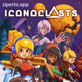 Iconoclasts 2026 featuring Robin, pixel-art environments, wrench combat, firearms and 2D action platforming.