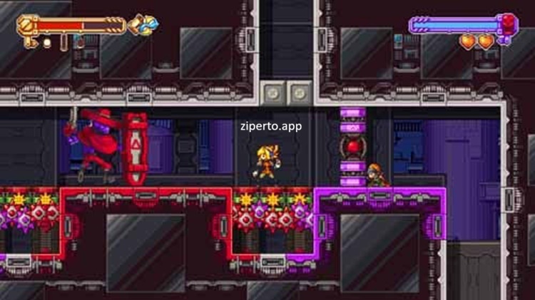 Iconoclasts 2026 featuring Robin, pixel-art environments, wrench combat, firearms and 2D action platforming.