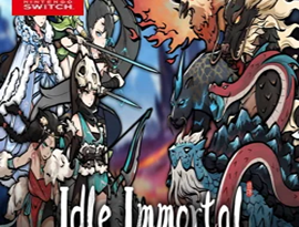 Idle Immortal gameplay showing cultivation characters, a fantasy sect and a team of disciples preparing for adventure.