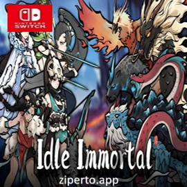 Idle Immortal gameplay showing cultivation characters, a fantasy sect and a team of disciples preparing for adventure.