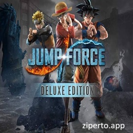 Jump Force Deluxe Edition 2026 featuring Goku, Naruto, Luffy and other iconic anime fighters in battle.