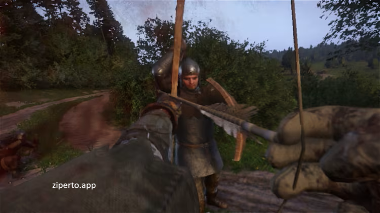 Kingdom Come Deliverance: Royal Edition gameplay showing realistic medieval combat, historic castles and immersive role-playing.