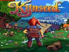 Kynseed 2026 gameplay showing a colorful pixel-art village with exploring the countryside, buildings and fantasy surroundings.