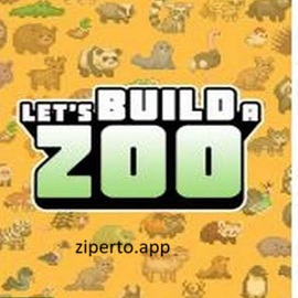 Let's Build a Zoo 2026 featuring colorful pixel art, animal enclosures, visitors and zoo management gameplay.