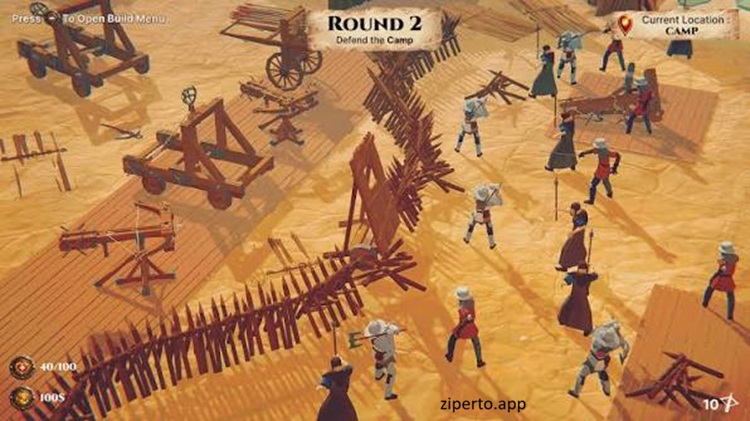 Medieval Castle Siege Defense vs Invaders 2026 gameplay showing a fortified castle defending against waves of invading enemies.