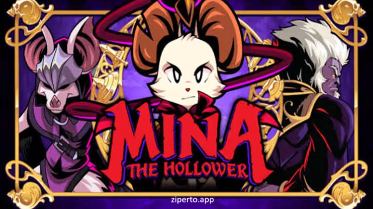 Mina the Hollower 2026 is exploring a dark pixel-art island with her whip in facing Gothic fantasy environments.