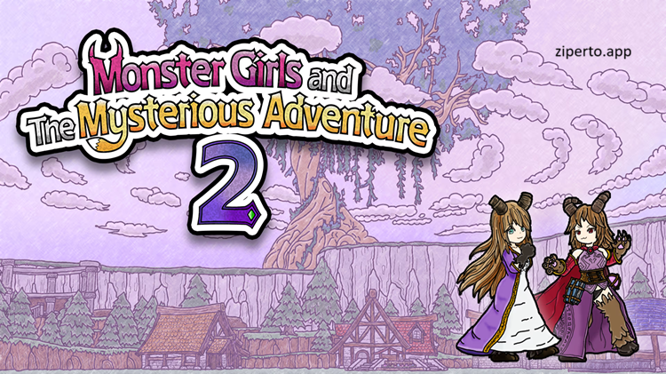 Monster Girls and the Mysterious Adventure 2 2026 gameplay is exploring a colorful dungeon in a turn-based roguelike RPG.