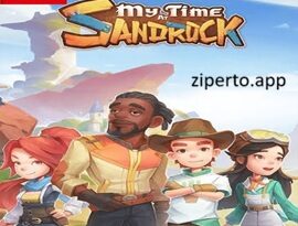 My Time at Sandrock featuring a desert workshop, colorful characters, crafting, farming and exploration.