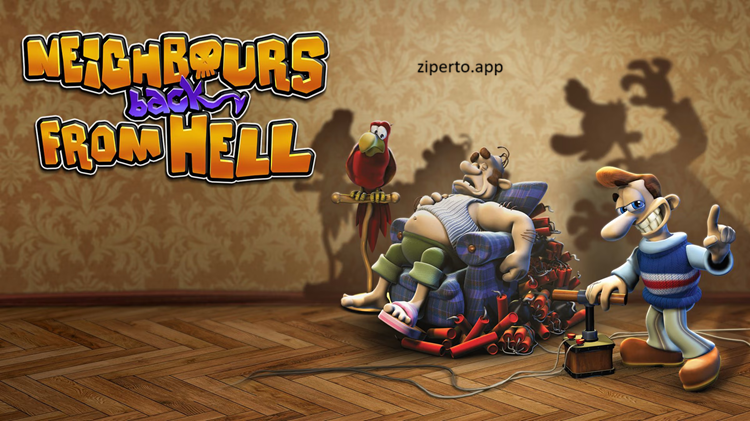 Neighbours back From Hell 2026 featuring Woody setting up funny pranks inside his neighbor's house.