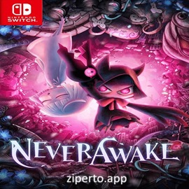 NeverAwake gameplay showing Rem fighting strange nightmare creatures in a colorful hand-drawn twin-stick shooter environment.