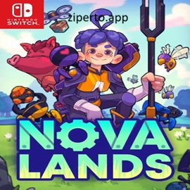 Nova Lands gameplay featuring factory automation, island exploration, resource gathering and colorful crafting adventures.