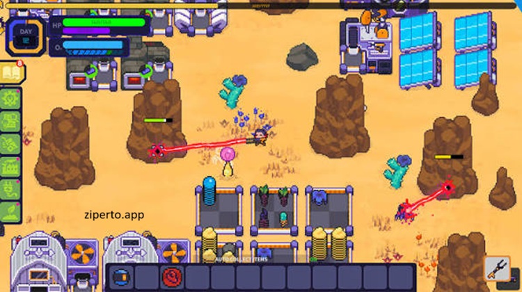 Nova Lands gameplay featuring factory automation, island exploration, resource gathering and colorful crafting adventures.