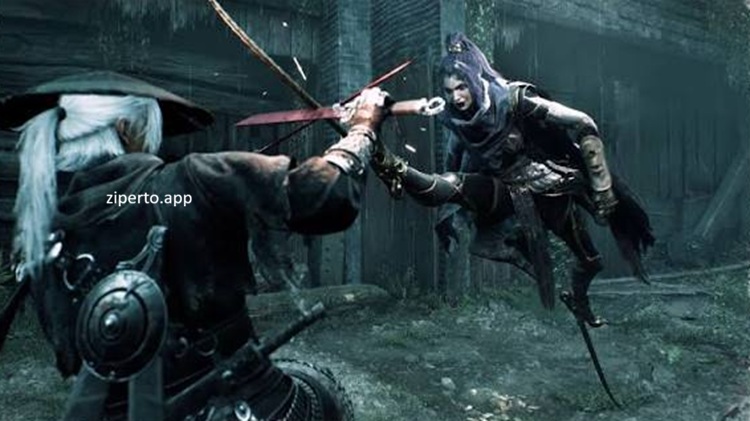 Phantom Blade Zero gameplay showing Soul wielding a sword in a dark Chinese-inspired world with enemies and cinematic martial arts combat.
