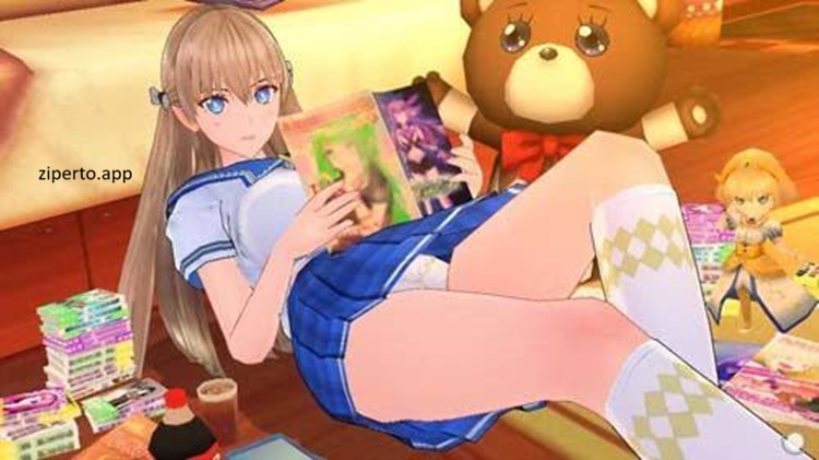 Reco Love Gold Beach 2026 featuring summer romance, anime-style heroines, school life and video recording gameplay.
