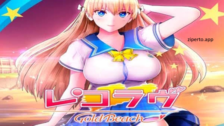 Reco Love Gold Beach 2026 featuring summer romance, anime-style heroines, school life and video recording gameplay.