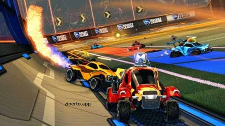 Rocket League Ultimate Edition 2026 featuring fast cars, soccer gameplay, colorful arenas and high-speed matches.