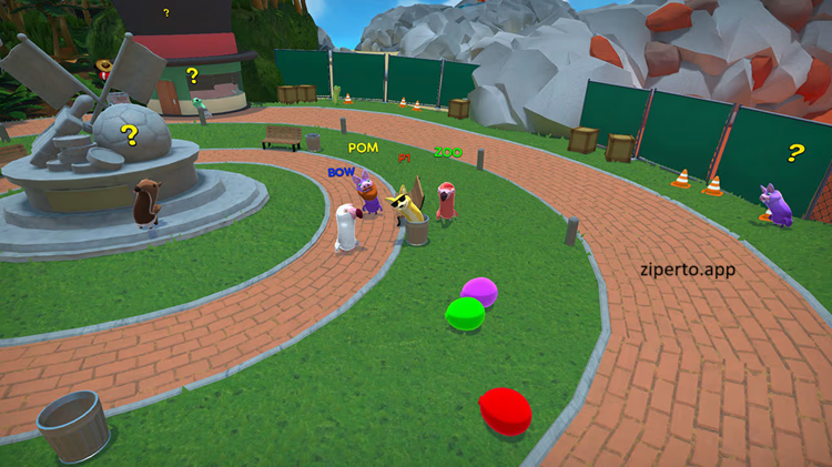 Sausage Sports Club is showing floppy animal athletes competing in colorful arenas with playful environments.