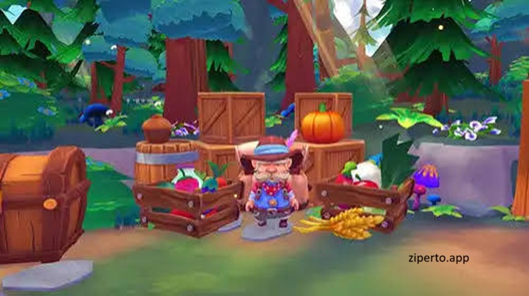 Sugardew Island gameplay featuring cozy farming, crop growing, animal care, peaceful and charming village life.
