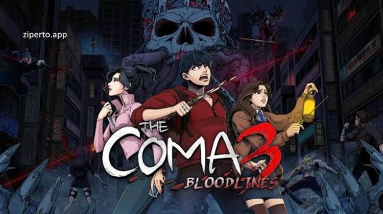 The Coma 3: Bloodlines Switch gameplay showing a character exploring a dark school environment in avoiding supernatural threats.