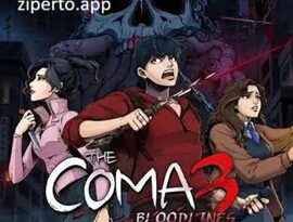 The Coma 3: Bloodlines Switch gameplay showing a character exploring a dark school environment in avoiding supernatural threats.