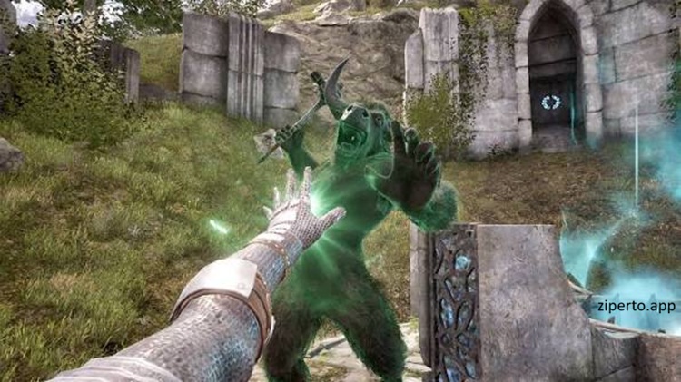 The Elder Scrolls IV: Oblivion Remastered showing a character with fantasy environments, ruins and medieval landscapes.