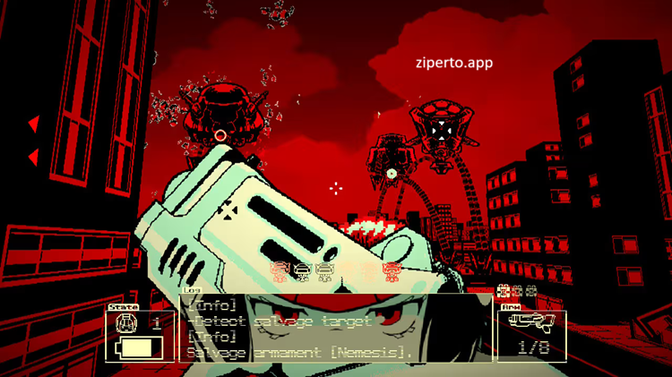 The Last Salvage Squad 2026 Switch NSP featuring robotic enemies and sci-fi combat.
