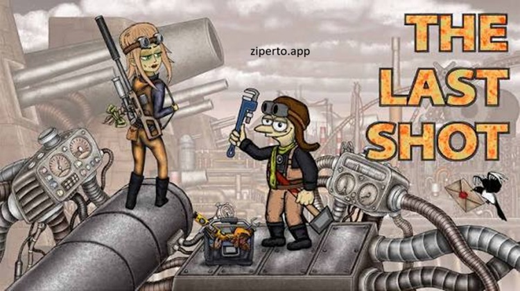 The Last Shot gameplay showing a dieselpunk engineer exploring industrial machinery and dangerous wartime environments.