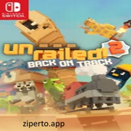 Unrailed 2: Back on Track 2026 featuring players building railway tracks, colorful environments and chaotic co-op action.