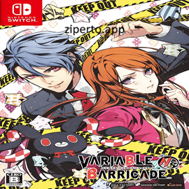 Variable Barricade 2026 featuring four potential suitors in a romance visual novel with colorful character artwork.