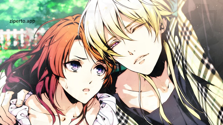 Variable Barricade 2026 featuring four potential suitors in a romance visual novel with colorful character artwork.