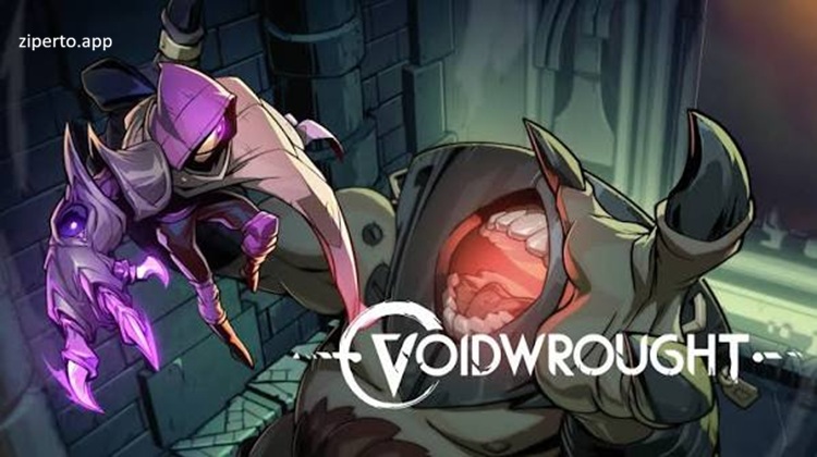 Voidwrought featuring the Simulacrum, cosmic horrors, hand-drawn environments, dark ruins, melee combat and bosses.