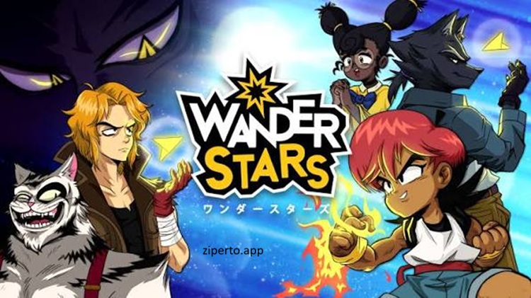 Wander Stars 2026 gameplay featuring anime-style heroes, turn-based battles, colorful planets and creative word-based combat.
