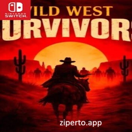 Wild West Survivors gameplay showing a gunslinger battling enemy waves with weapons, upgrades, and western scenery.
