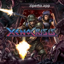 Xeno Crisis 2026 soldiers battling aliens inside a dark futuristic space station.