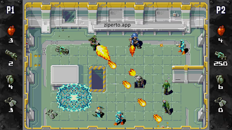 Xeno Crisis 2026 soldiers battling aliens inside a dark futuristic space station.