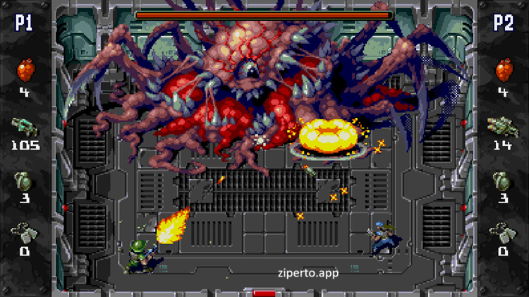 Xeno Crisis 2026 soldiers battling aliens inside a dark futuristic space station.