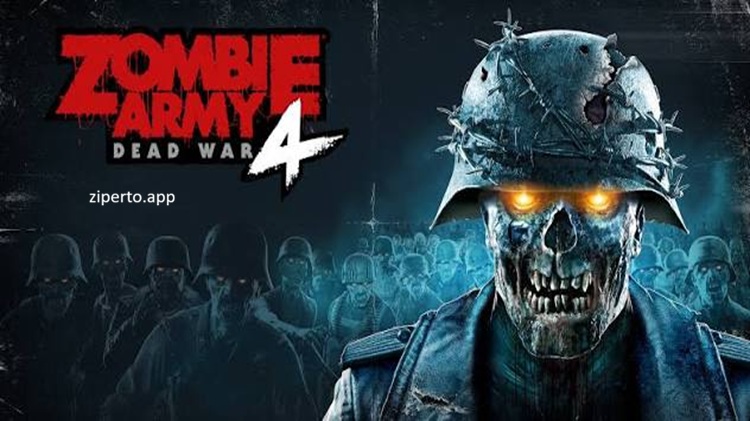 Zombie Army 4: Dead War 2026 featuring soldiers, undead hordes, powerful weapons, explosions and intense third-person shooting.