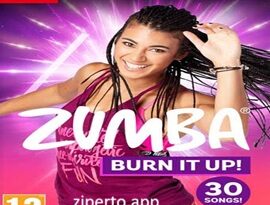 Zumba Burn It Up gameplay featuring energetic dance workouts, licensed music, fitness routines and colorful workout stages.