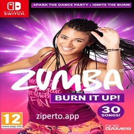 Zumba Burn It Up gameplay featuring energetic dance workouts, licensed music, fitness routines and colorful workout stages.