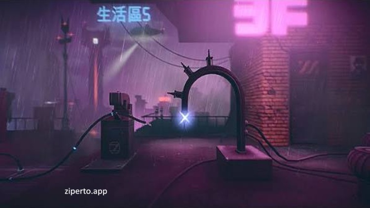 7th Sector 2026 featuring a character exploring a dark cyberpunk world filled with machinery.