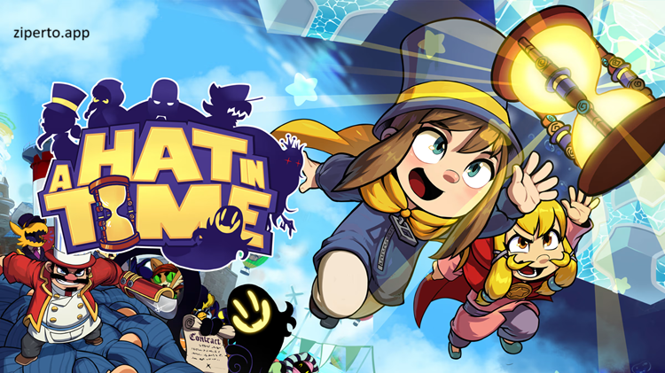 A Hat in Time 2026 featuring Hat Kid, colorful 3D platforming and imaginative worlds.
