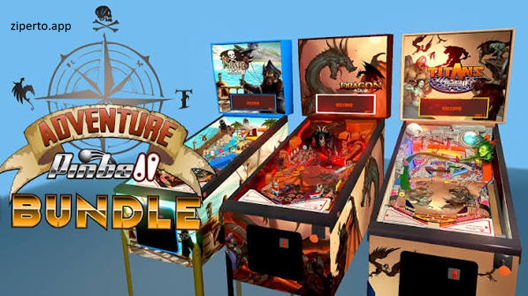 Adventure Pinball Bundle 2026 featuring dragon, pirate and mythological pinball tables.