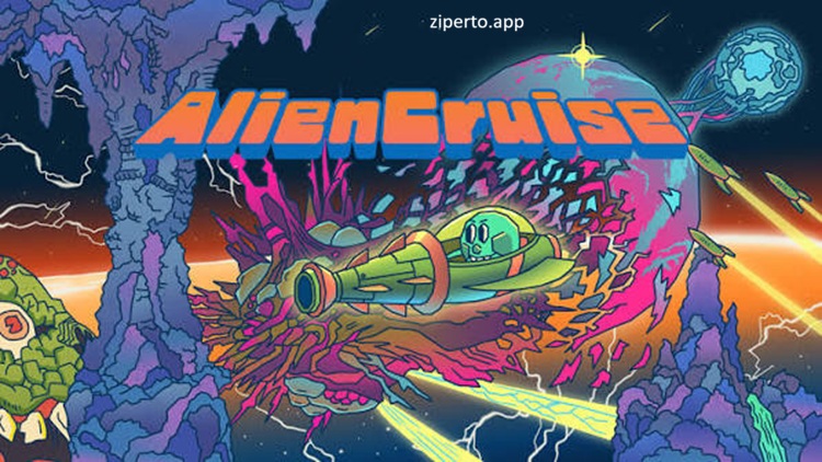 Alien Cruise 2026 featuring alien planets, enemies, weapons and side-scrolling shooter action.