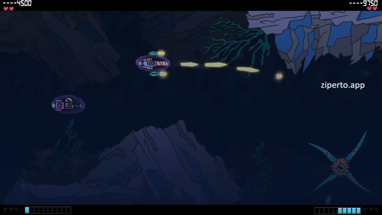 Alien Cruise 2026 featuring alien planets, enemies, weapons and side-scrolling shooter action.