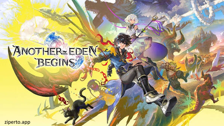 Another Eden Begins 2026 characters exploring a colorful time-traveling RPG world.
