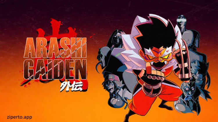 Arashi Gaiden 2026 pixel art ninja action with fast-paced combat and Japanese-inspired environments.