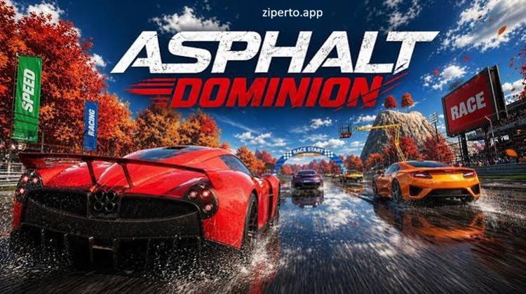 Asphalt Dominion 2026 arcade racing with exotic supercars and colorful racing tracks.