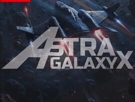 Astra GalaxyX 2026 showing battling enemy ships, projectiles and bosses across a galaxy.