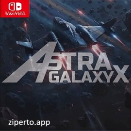 Astra GalaxyX 2026 showing battling enemy ships, projectiles and bosses across a galaxy.