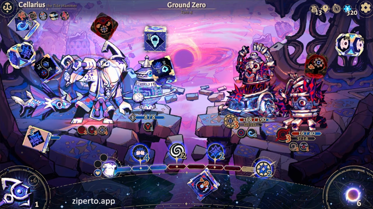Astrea: Six-Sided Oracles 2026 featuring dice-based combat, mystical heroes, and fantasy battles.
